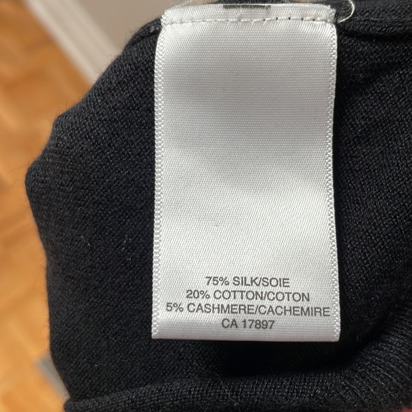 V Neck Banana Republic silk/cotton/cashmere sweater Sz L - Picture 4 of 6